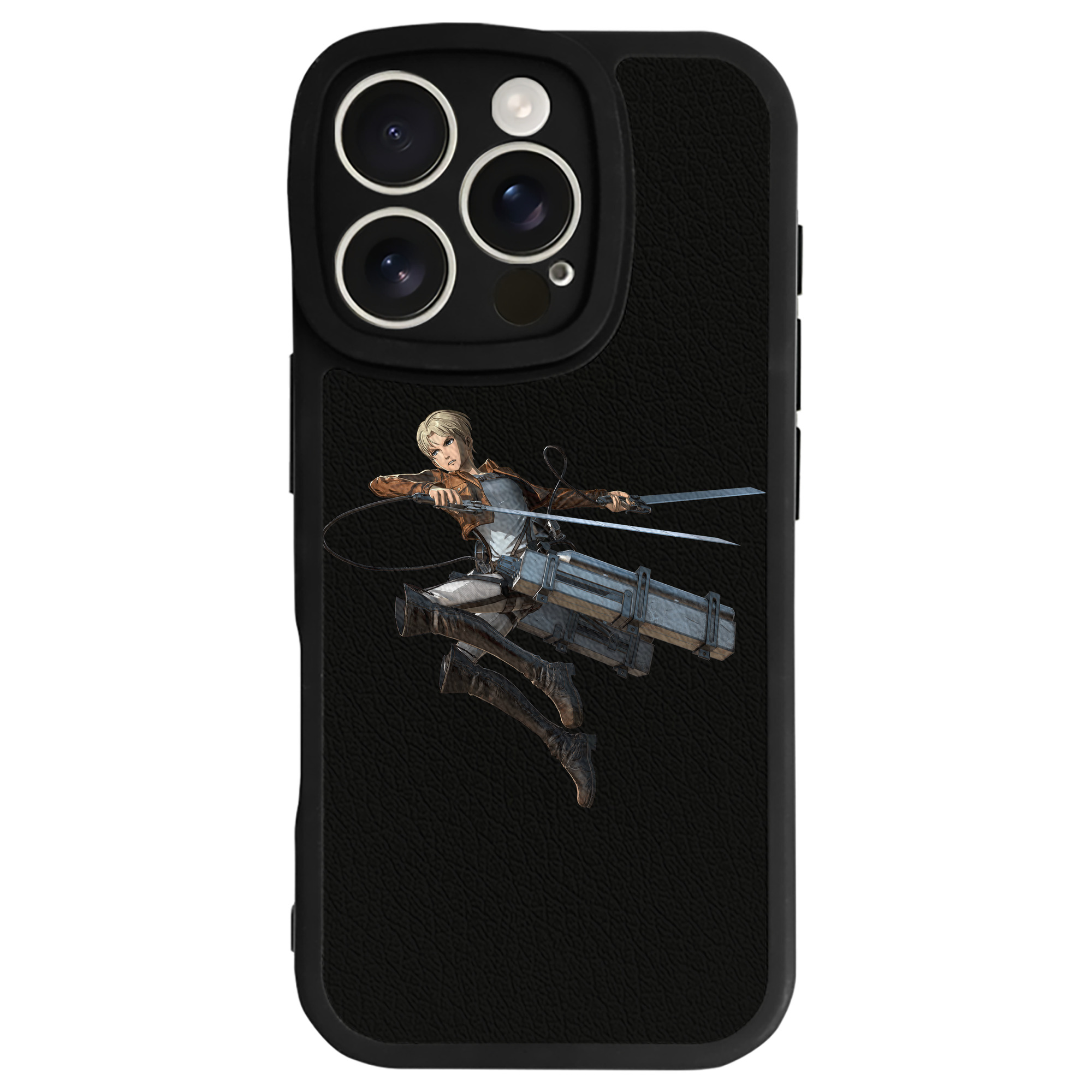 （画像用） 進撃の巨人 Attack on Titan 【iPhone 16シリーズ対応】シリコンスマホケース（レザー調） 材質：シリコン